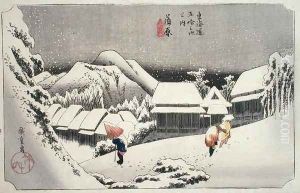 Kambara from Fifty three Stations on the Tokaido Highway by Utagawa or Ando Hiroshige