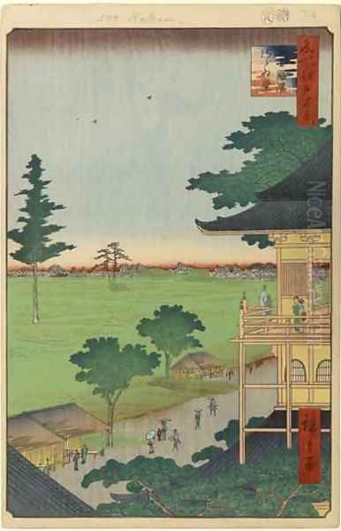 Spiral Hall Five Hundred Rakan Temple No 66 from One Hundred Famous Views of Edo - view 1