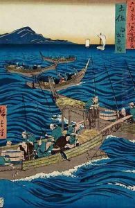Fishing for Bonito Tosa Province from Famous Places of the Sixty Provinces by Utagawa or Ando Hiroshige