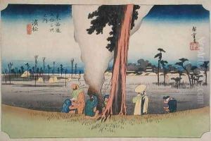 Hamamatsu from Fifty three Stations on the Tokaido Highway by Utagawa or Ando Hiroshige