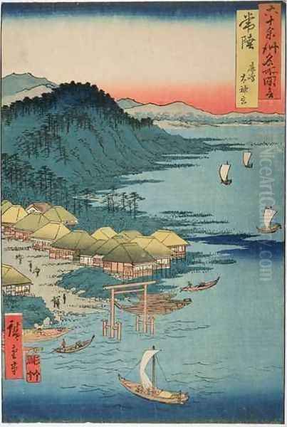 Hitachi Province Kashima Great Shrine from the series Illustrations of Famous Places in the Sixty-odd provinces - view 1