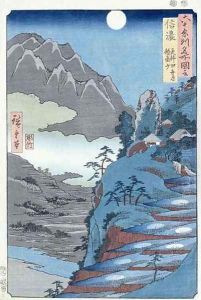 Reflected Moon Sarashima by Utagawa or Ando Hiroshige