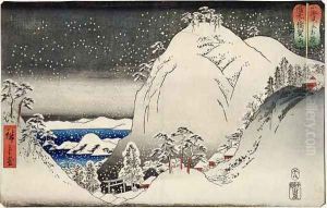 TH Riches 1913 Bizen Ukazan from the series Mountain and Sea compared to wrestlers