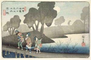 Miyanokoshi No 37 from the series 69 Stations of the Kisokaido Miyanokoshi No 37 from the series 69 Stations of the Kisokaido