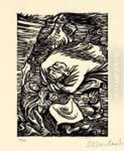 Gruppe Im Sturm by Ernst Barlach