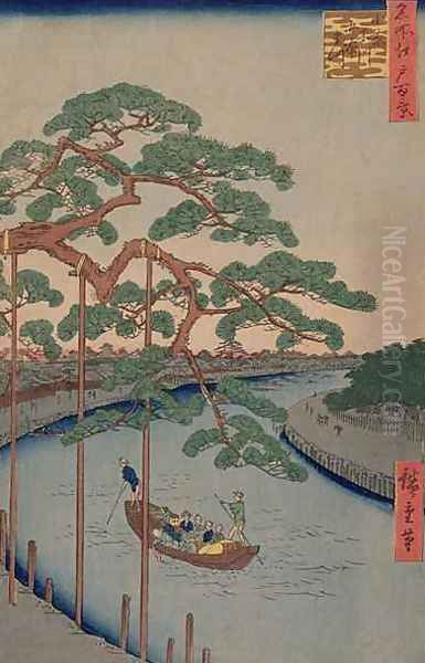 The Five Pines of the Konagi River from 100 views of Edo - view 1