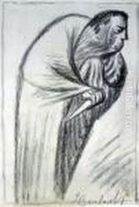 Robed Figure Holding A Dagger