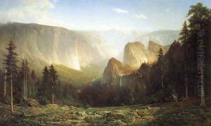 Piute camp, Great Canyon of the Sierra, Yosemite by Thomas Hill