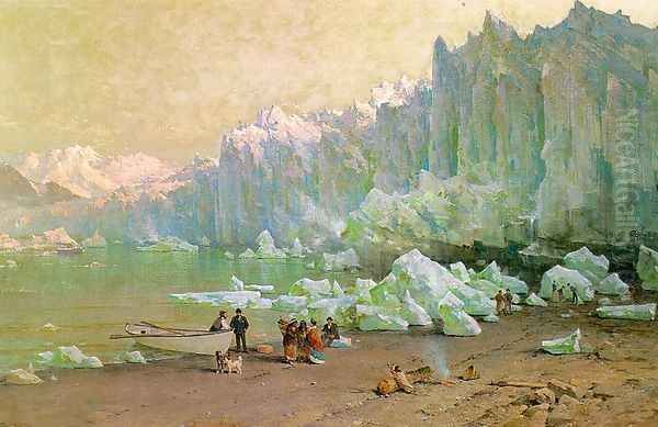 The Muir Glacier in Alaska 1887-88 by Thomas Hill