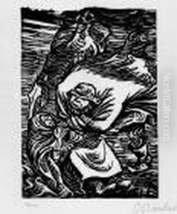 Gruppe Im Sturm by Ernst Barlach