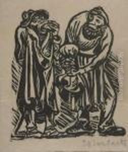Steinklopfer Und Roter Kaiser. by Ernst Barlach