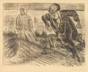 1919, Edition Of 300. Pencil Signed In The Margin. Lithograph.