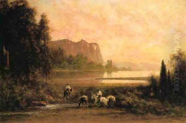 Trappers in Yosemite Mountains - view 1