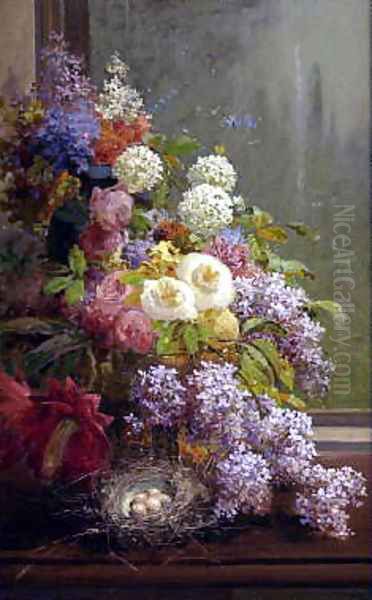 Still Life FLowers and Fruit - view 1