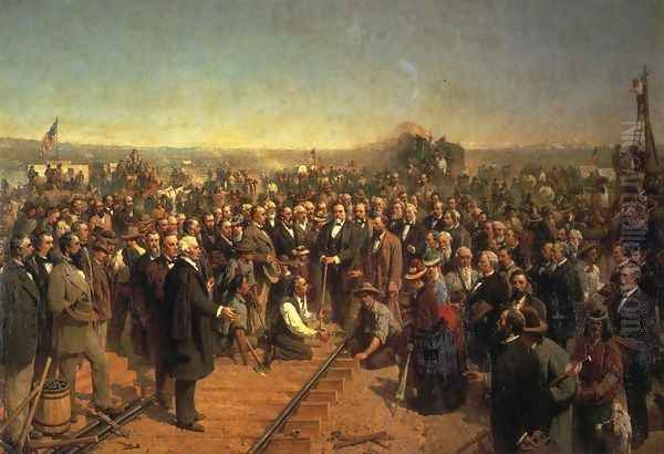 The Driving of the Last Spike by Thomas Hill