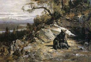 Squaw Valley near Now-ow-wa (or Old Grizzly's Den Invaded)
