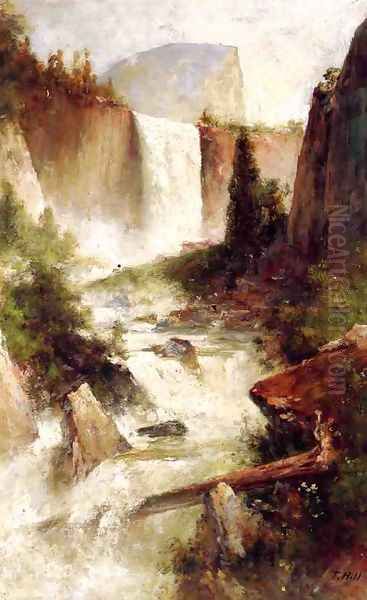 Vernal Falls, Yosemite by Thomas Hill