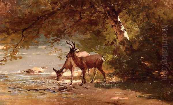 Deer in a Landscape - view 1