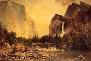Lone Fisherman in Yosemite by Thomas Hill
