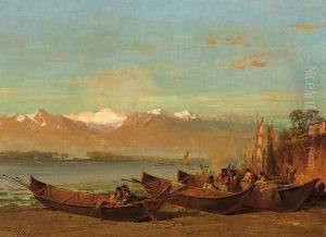 The Salmon Festival, Columbia River by Thomas Hill