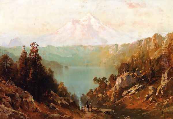 Mount Shasta from Castle Lake at Evening - view 1