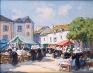 Marche En Bretagne by Henri Alphonse Barnoin
