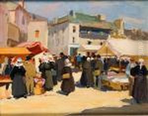 Marche En Bretagne by Henri Alphonse Barnoin