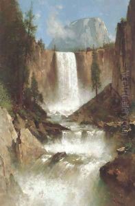 Vernal Falls Yosemite 1889 by Thomas Hill