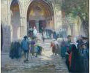 Sur Le Parvis, Bapteme A Locronan Sur Le Parvis, Bapteme A Locronan