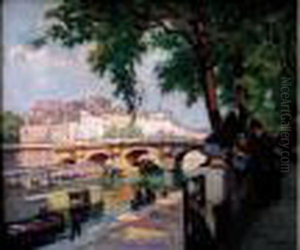 Les Bouquinistes A Paris Aupres Du Pont-neuf - view 1