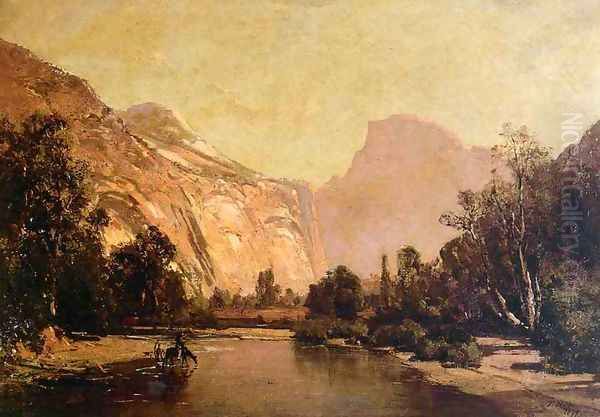 Piute Indians, Royal Arches and Domes, Yosemite Valley - view 1