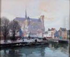 Vue D'amiens by Henri Alphonse Barnoin