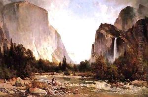 Fishing on the Merced River Yosemite Valley 1891