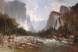 View of Yosemite Valley 1885 by Thomas Hill