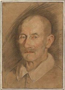 Portrait Of A Man With A Moustache by Federico Fiori Barocci