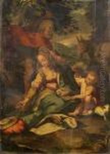 The Rest On The Flight Into Egypt by Federico Fiori Barocci