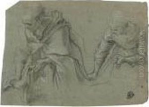 Verso: A Woman Seated On The Floor, Seen From Behind by Federico Fiori Barocci