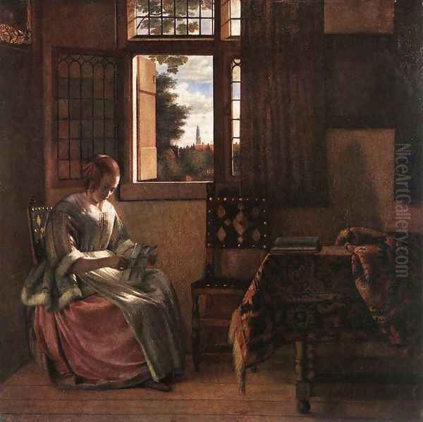 Woman Reading a Letter 1664 - view 1
