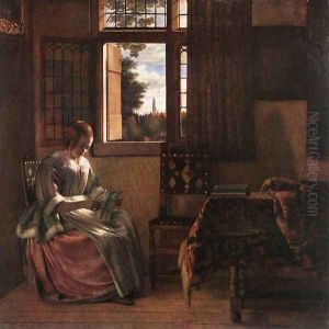 Woman Reading a Letter 1664
