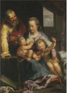 The Holy Family With The Infant Saint John The Baptist