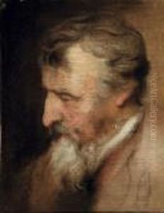 Ritratto Di Uomo Barbato, Con Lo Sguardo Rivolto In Basso A Sinistra by Federico Fiori Barocci