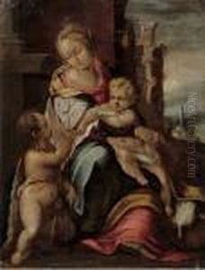 Madonna Col Bambino E San Giovannino by Federico Fiori Barocci