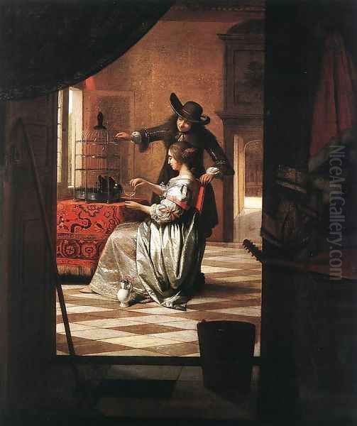 Couple with Parrot 1668 - view 1