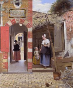 The Courtyard of a House in Delft 1658