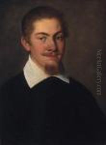 Portrait Of A Gentleman, Bust-length, In A Black Jacket And A Lacecollar