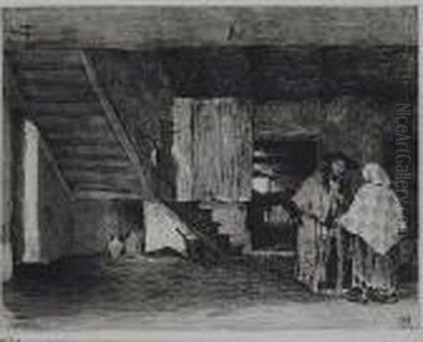 Campesinos En Un Interior - view 1