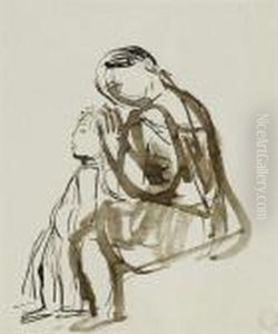 Femme Et Enfant by Maurice Barraud