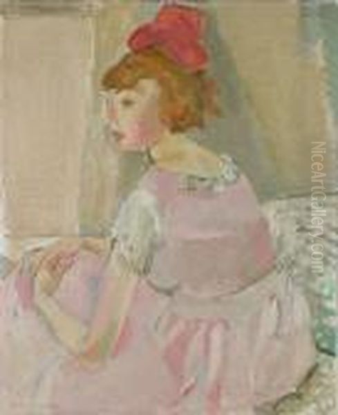 Danseuse Rose -portrait D'une Jeune Fille - view 1