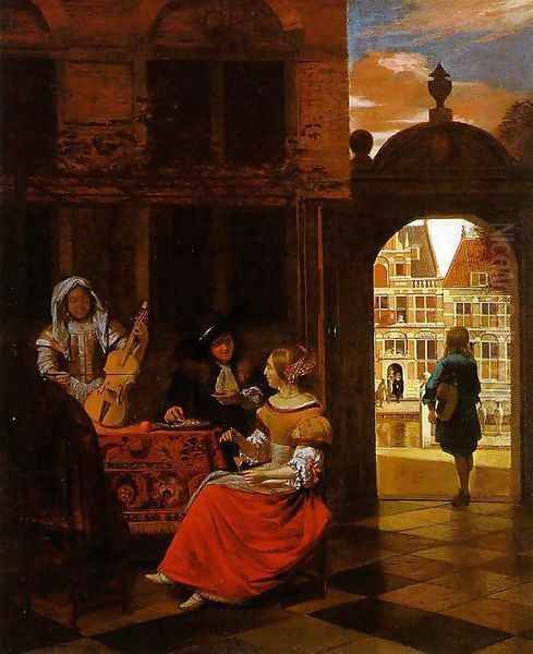 Musical Party in a Courtyard 1677 - view 1