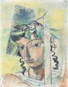 Jeune Homme Avec Couronne De Laurier